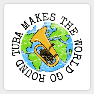 Tuba Makes The World Go Round, Tubaist Earth Day Sticker